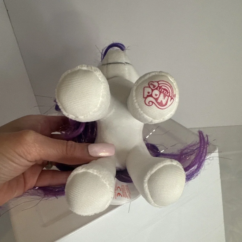 RARITY My Little Pony TY Beanie Baby Sparkle Hair Strands 7 inch NEW with Tag - Picture 12 of 13